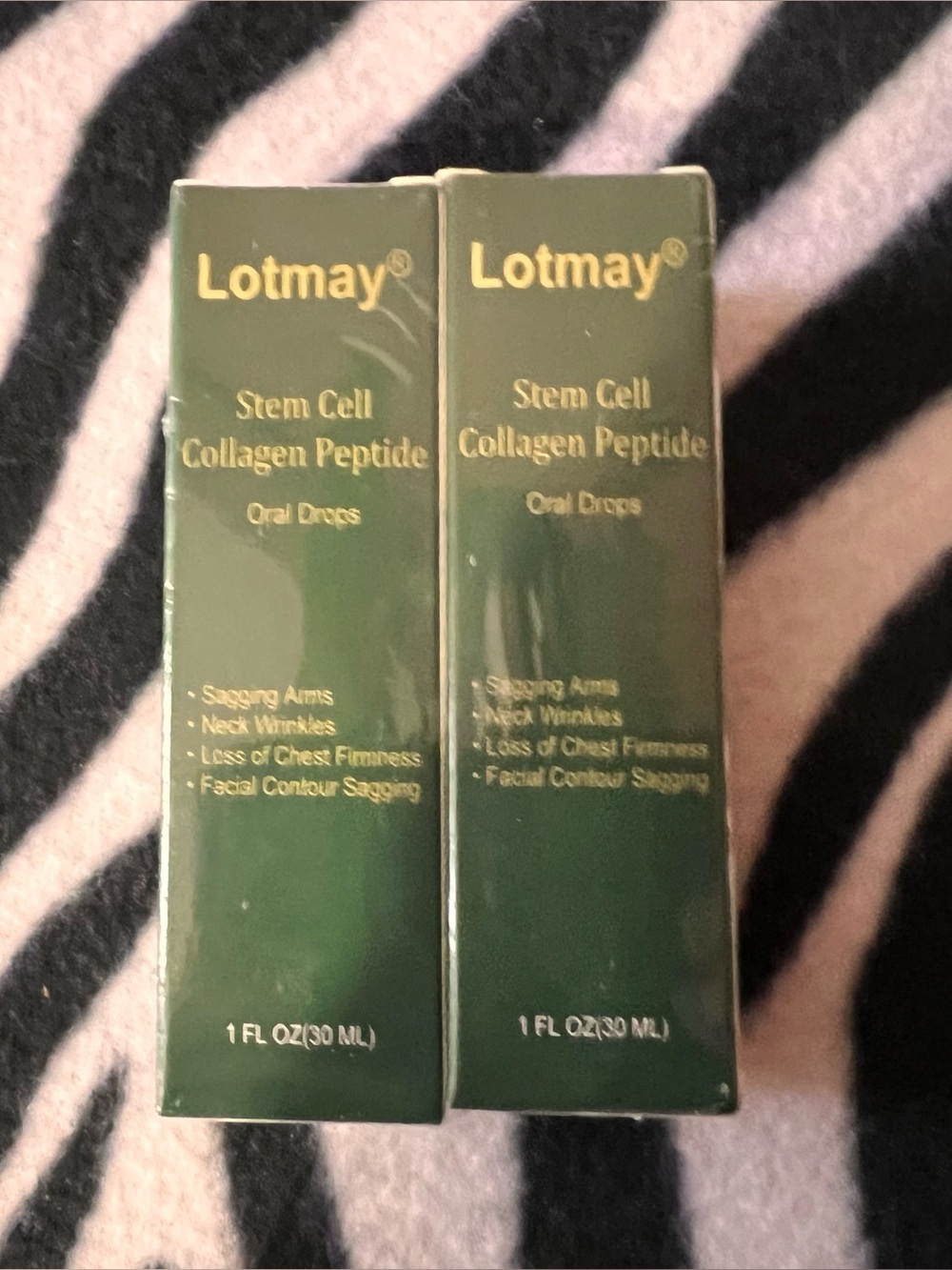 2 NEW Stem Cell Collagen Peptide Oral Drops - Green